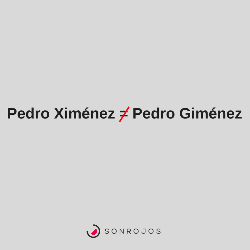 Pedro Ximénez = Pedro Giménez